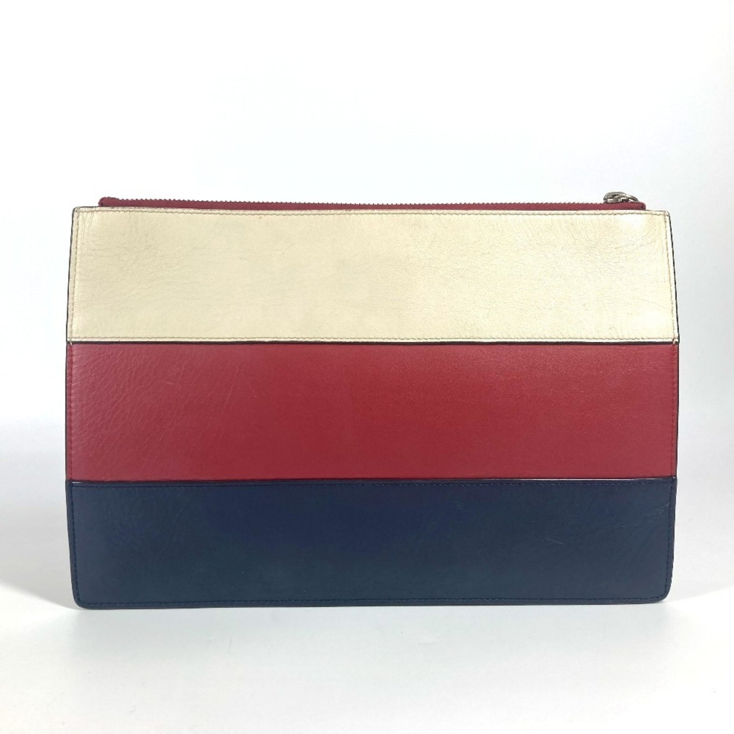 Gucci 476077 Bee Border Pearl And Rhinestone Clutch Bag