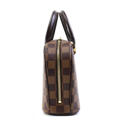 Louis Vuitton Louis Vuitton Handbag Damier Saria Canvas Brown Gold