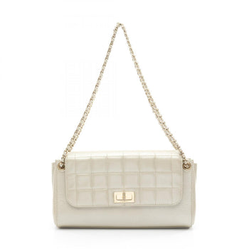 Chanel 2.55 Chocobar Shoulder Bag In Lambskin Leather