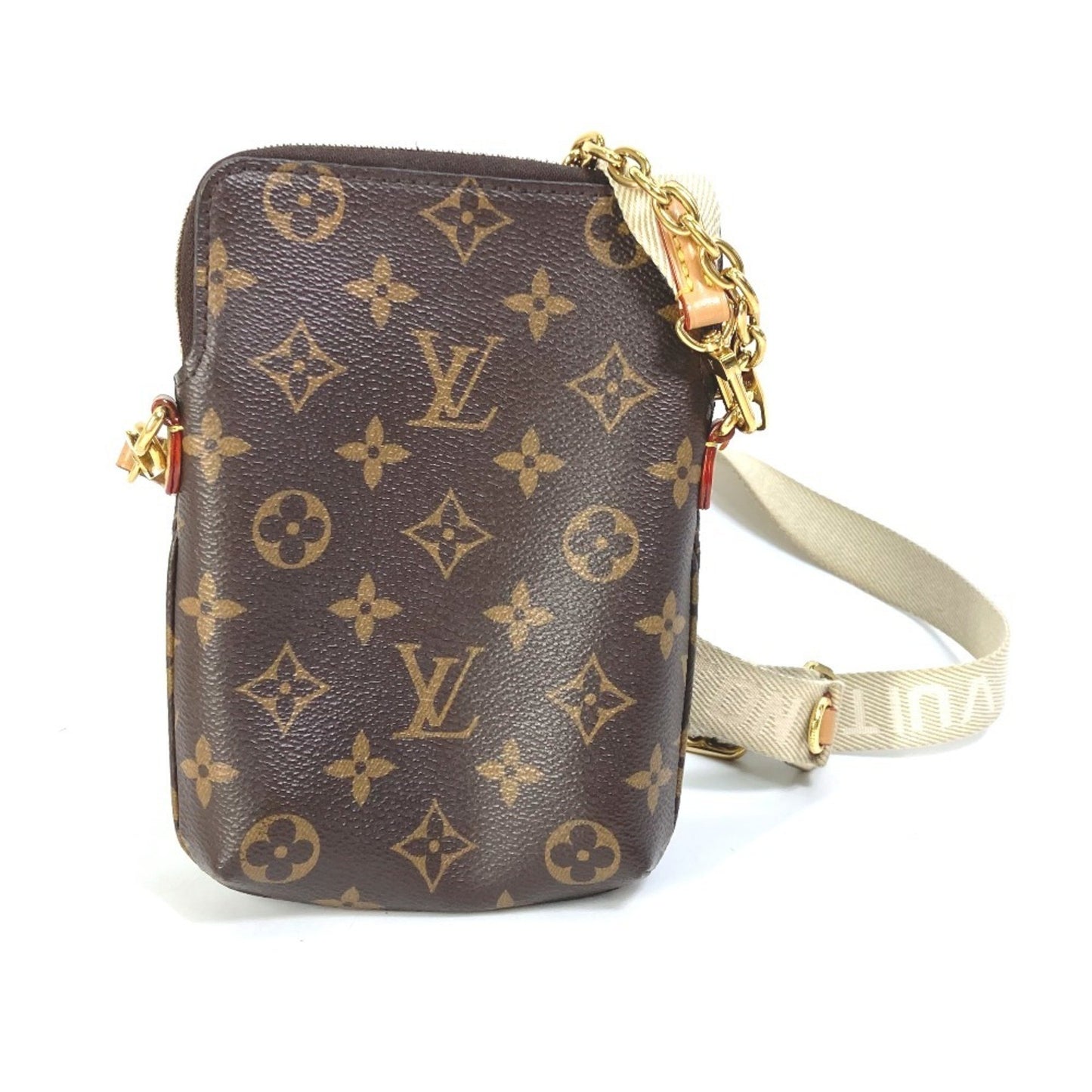 Louis Vuitton M80746 Monogram Utility Crossbody Pochette Chain Bag Handbag Shoulder Canvas