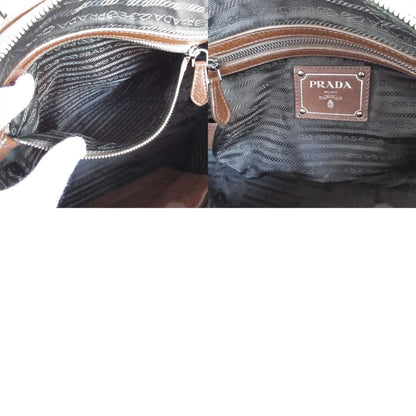 Prada Prada Handbag Shoulder Bag Leather Brown
