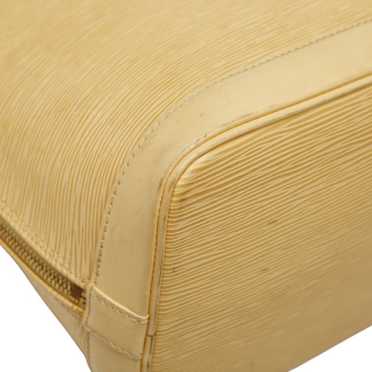 Louis Vuitton Epi Alma Handbag M5214A Vanilla Yellow Leather