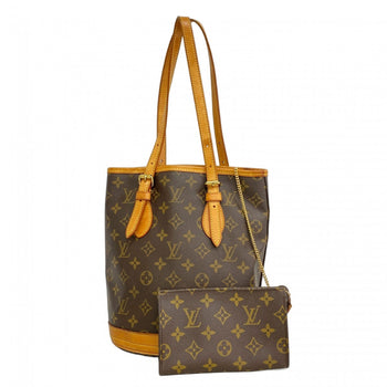Louis Vuitton Monogram Bucket Pm Tote Bag M42238 Brown