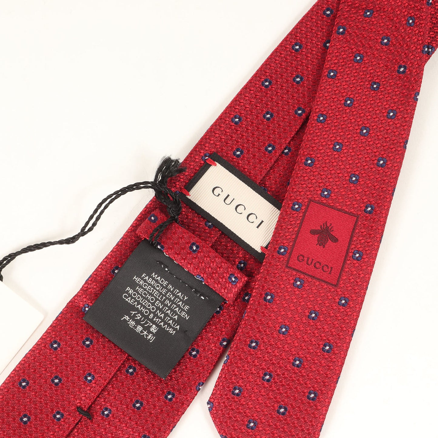 Gucci Flower Monogram Silk Tie