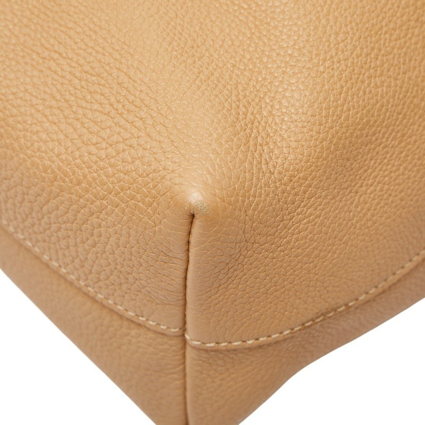 Prada Handbag Bn1713 Beige Leather