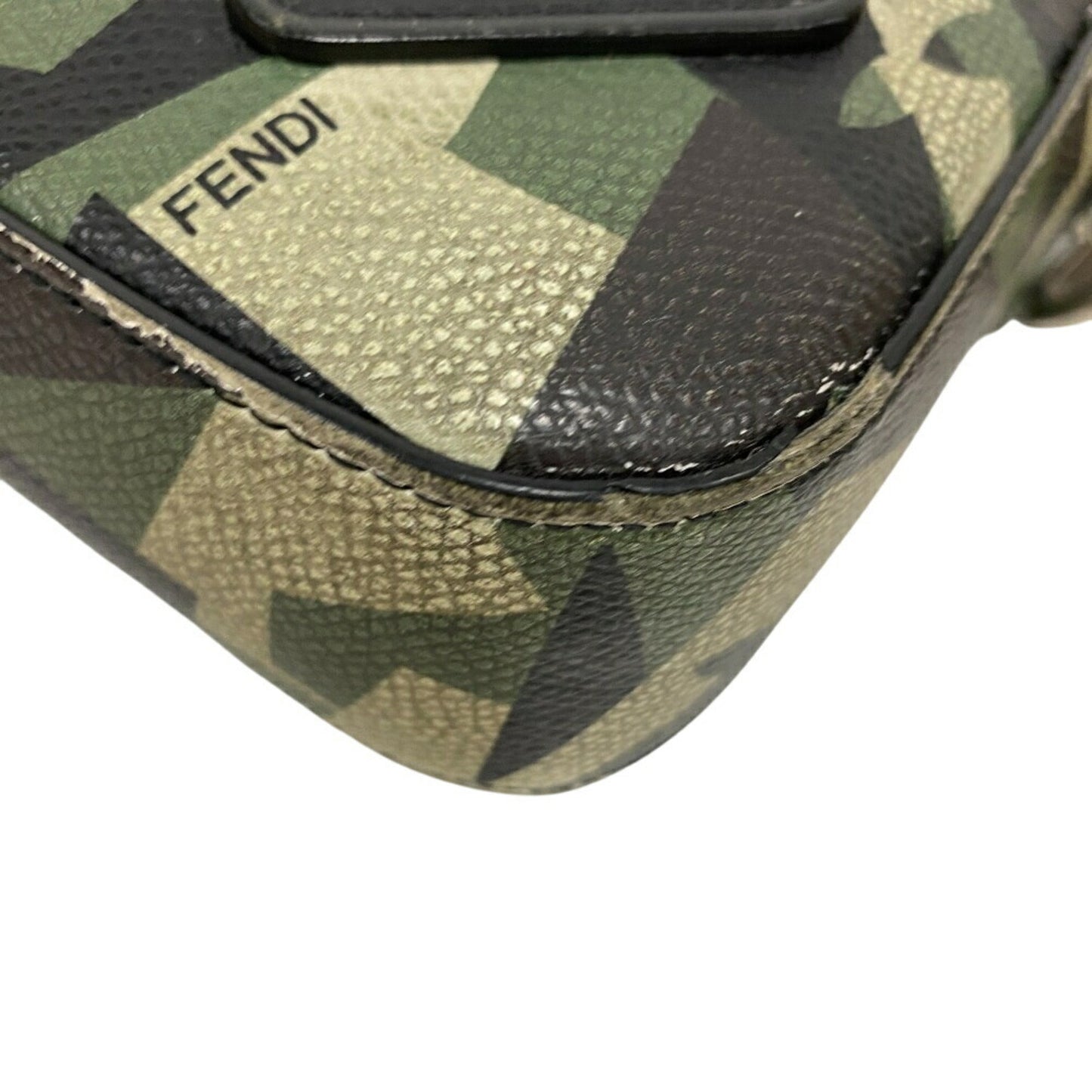 Fendi 7M0286 Camera Case Camouflage Shoulder Bag Green