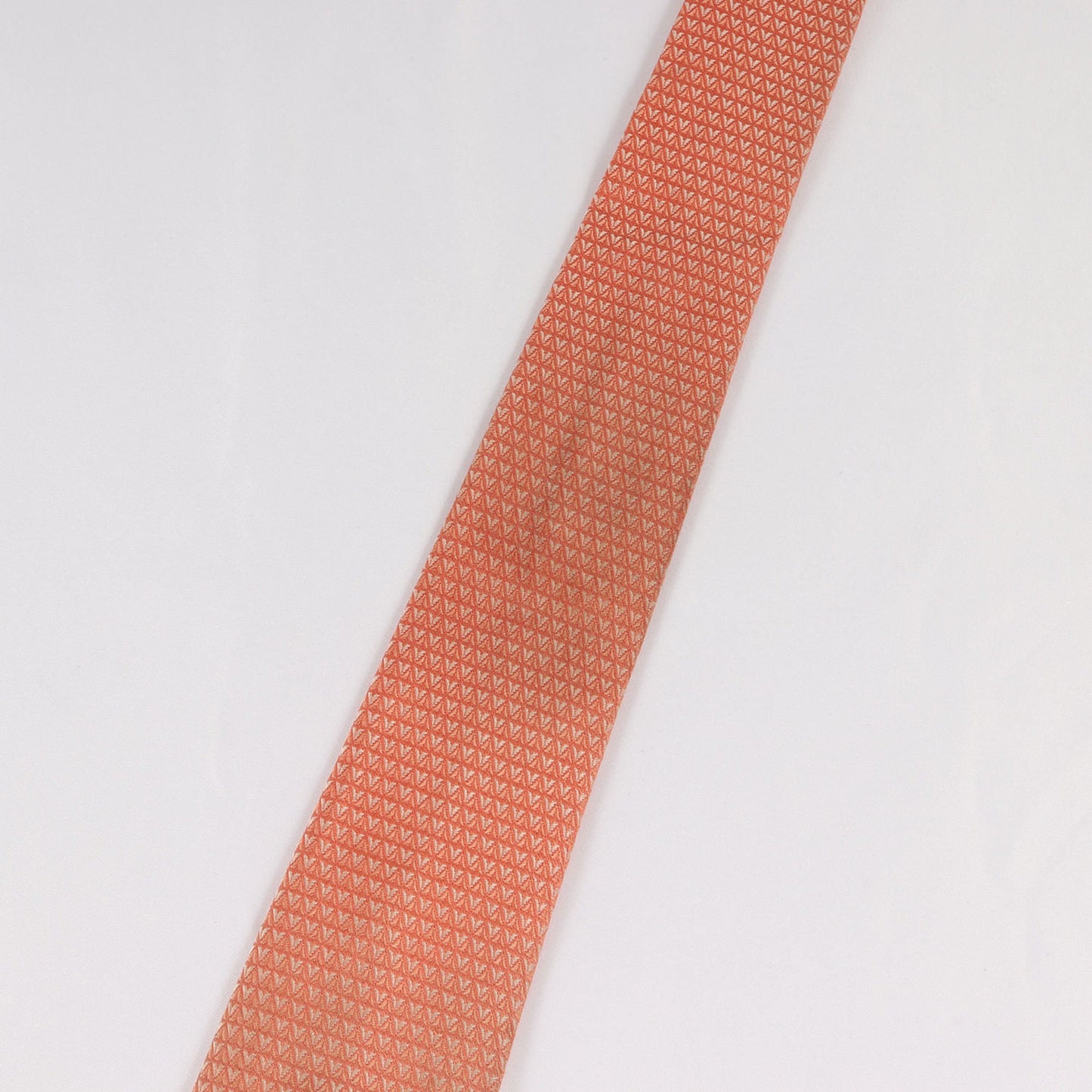 Louis Vuitton Louis Vuitton Tie Cravate Diamond Silk (M75997) Orange