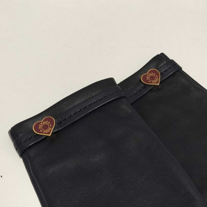 Hermes Dream Love Navy Lambskin Gloves