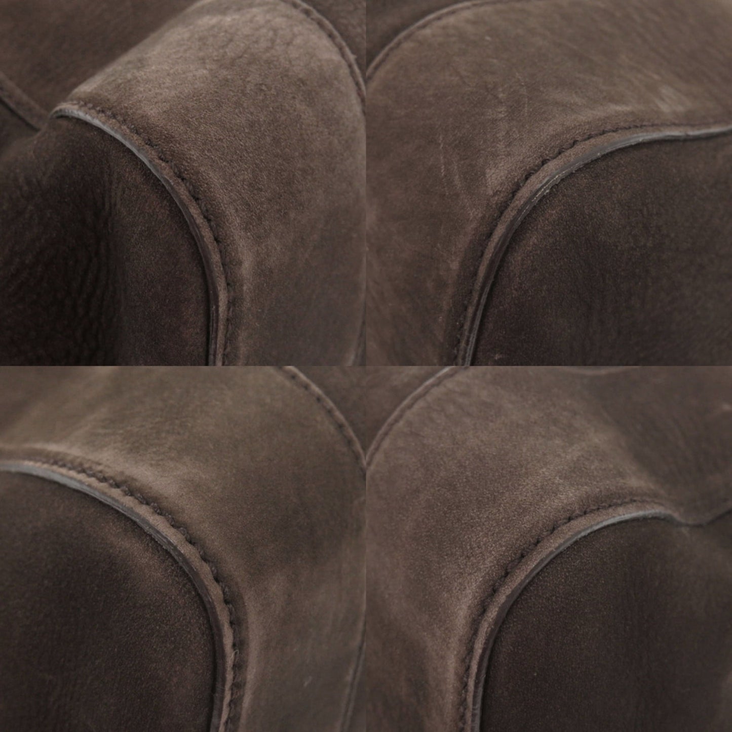 Gucci 296877 Nubuck Leather Brown Tote Bag Handbag 0256 Gucci