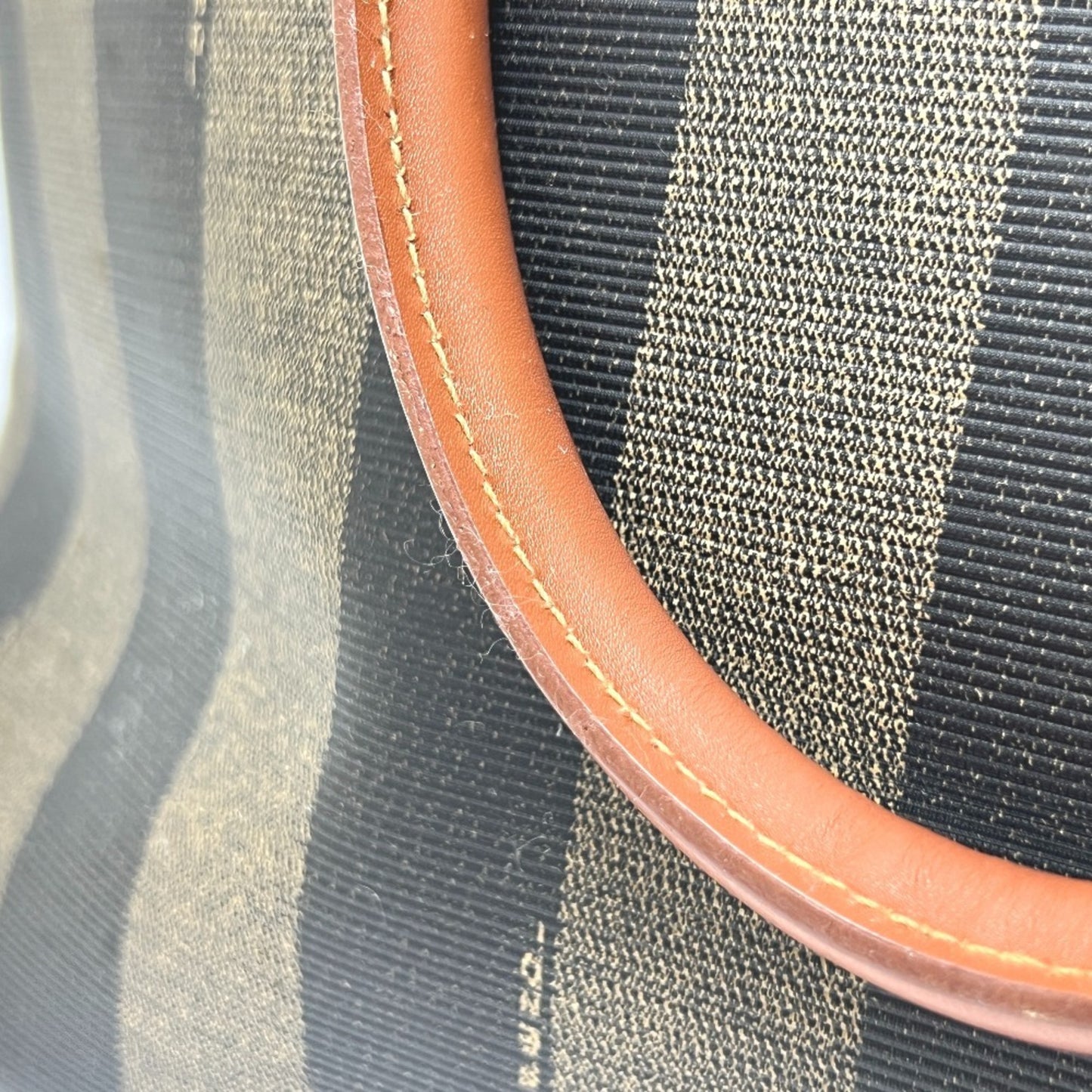 Fendi Pecan Bowling 2-Way Bag Shoulder Crossbody Handbag Leather