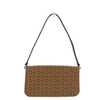 Celine Cmacadam Bag Mini Hand Bag Accessory Pouch Khaki X Red
