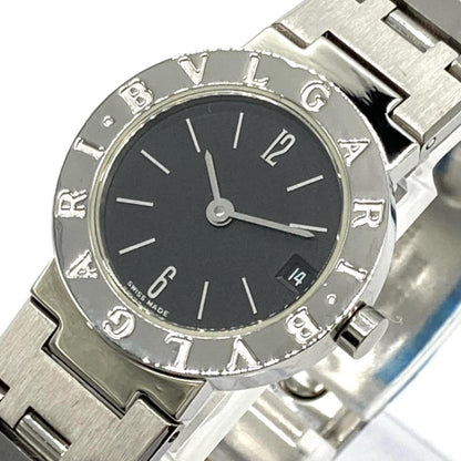 Bvlgari Bb23Ss Wristwatch Quartz Black Dial Ss