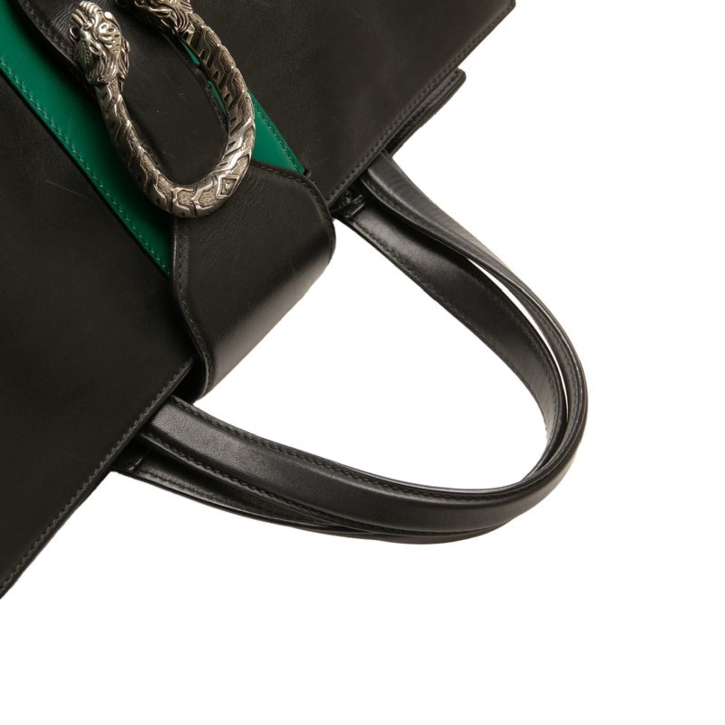 Gucci Sherry Line Dionysus Handbag/Shoulder Bag 2Way 444167 Black Leather