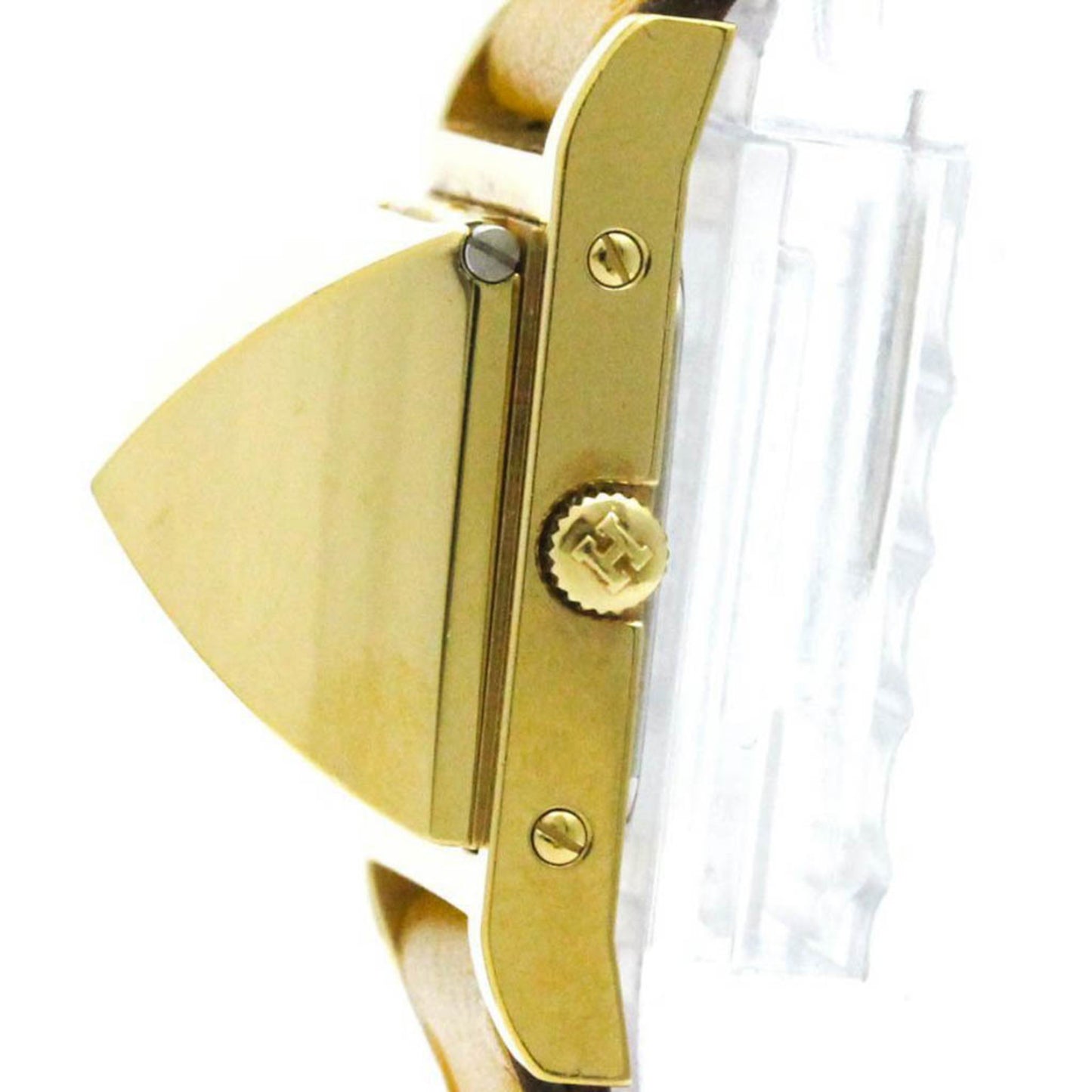 Hermes Medor Gold Plated Leather Quartz