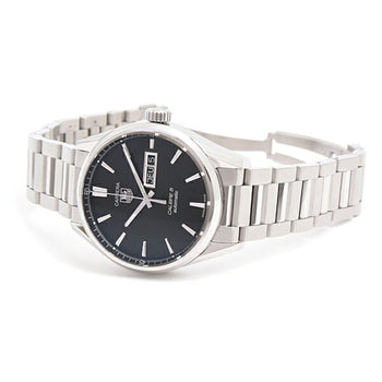 Tag Heuer Men'S Carrera Calibre 5 Automatic Watch With Black Dial And Stainless Steel Case