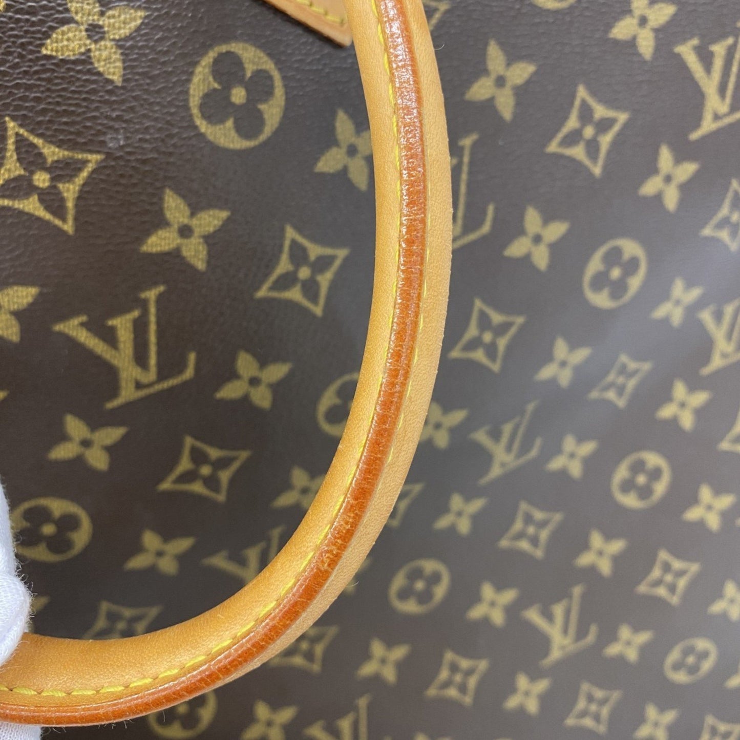Louis Vuitton Monogram Sac Plat Tote Bag M51140 Brown