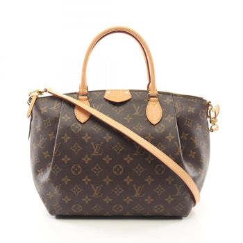 Louis Vuitton Turen Mm Monogram Handbag Coated Canvas Leather