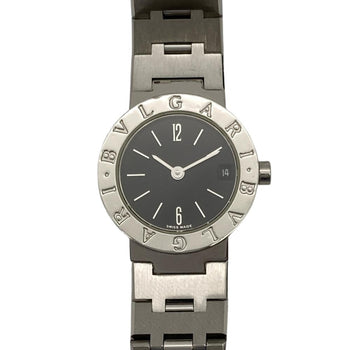 Bvlgari Bb23Ss Wristwatch Quartz Black Dial Ss