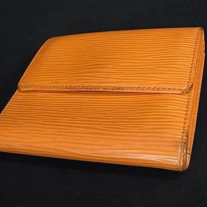 Louis Vuitton Louis Vuitton Bifold Wallet Porte Monnaie Bi-Fold M6348H Mandarin Epi Leather