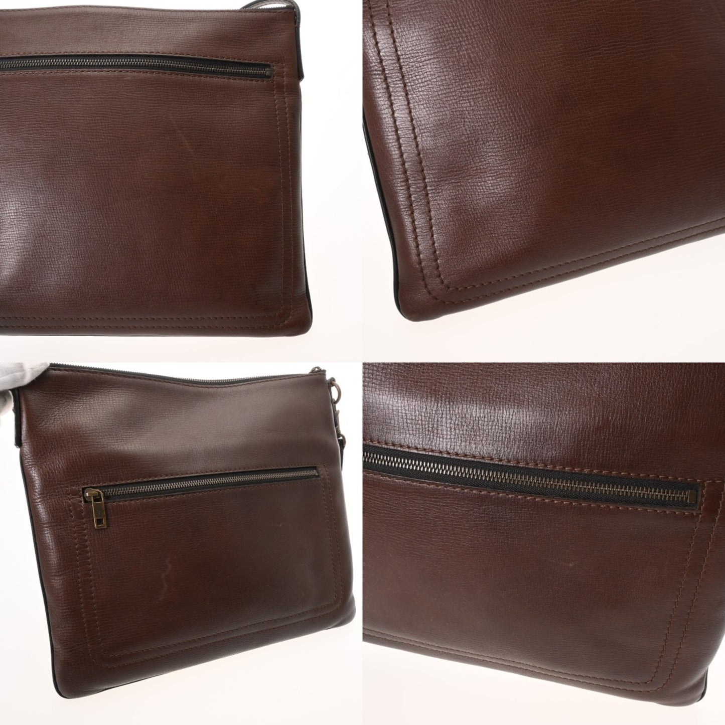 Louis Vuitton Utah Sac Plat Cafe M92073 Men'S Leather Shoulder Bag