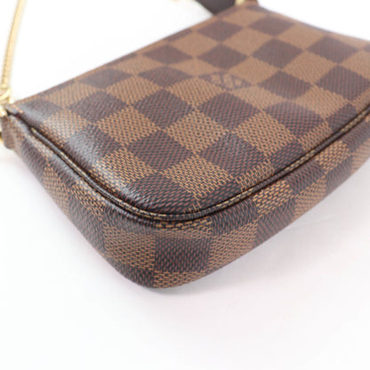 Louis Vuitton N58009 Mini Pochette Accessoires In Damier Ebene Brown