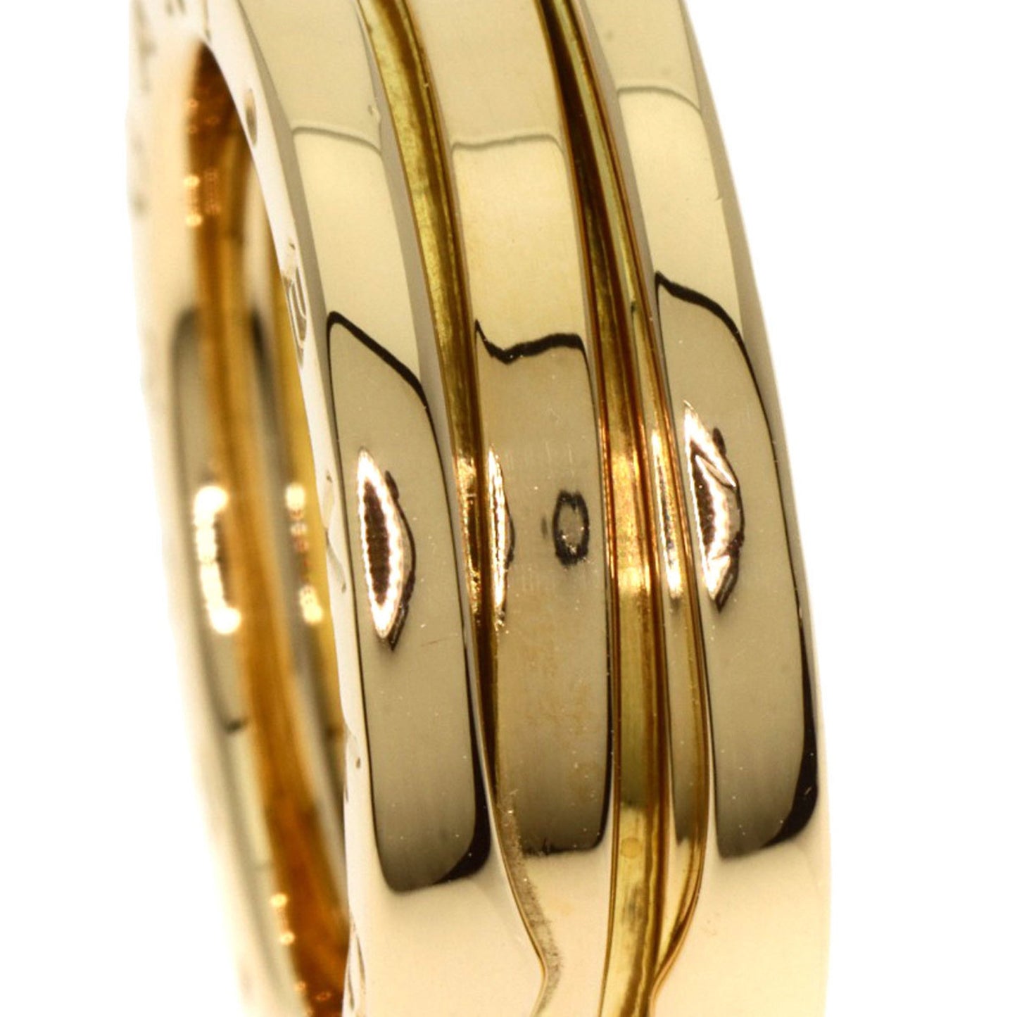 Bvlgari B-Zero1 2-Band #50 Ring In 18K Yellow Gold