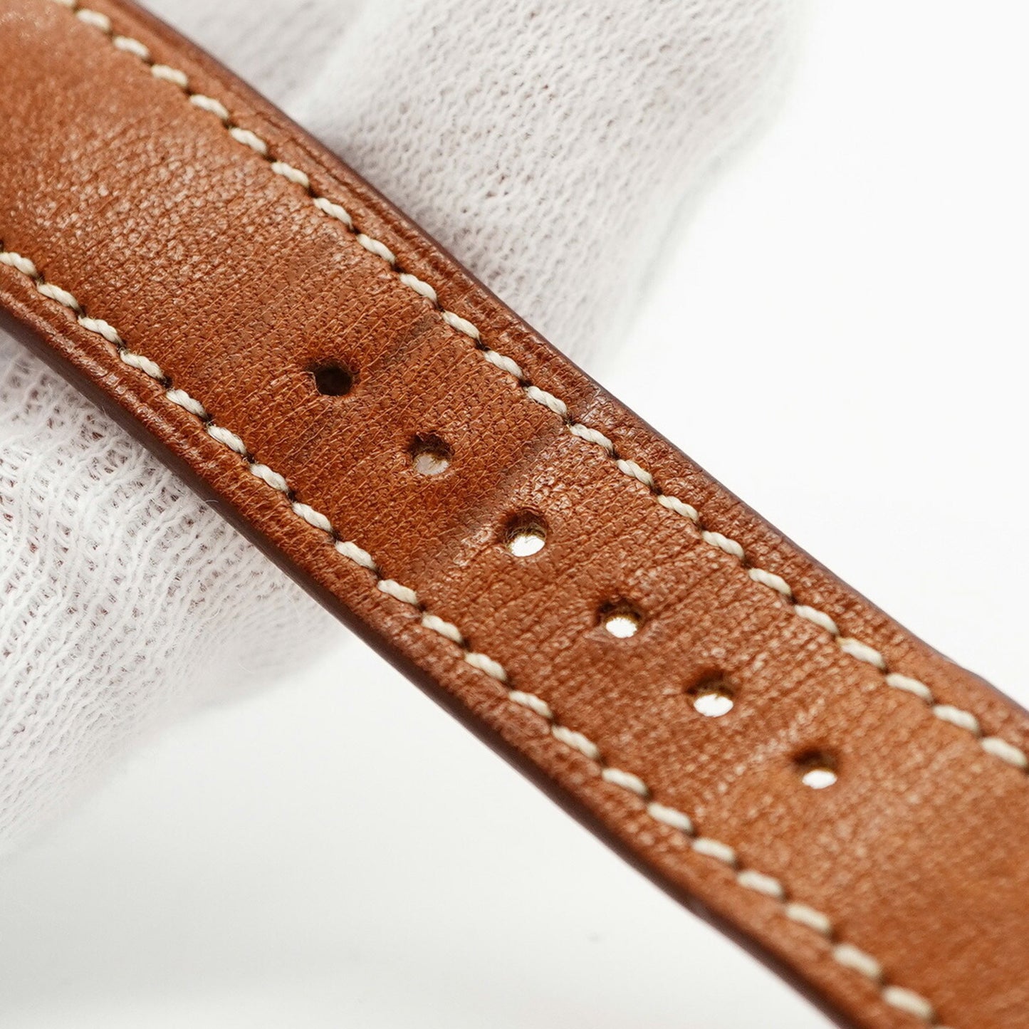 Herms Cape Cod Tonneau Ct1.710 White Dial Wristwatch