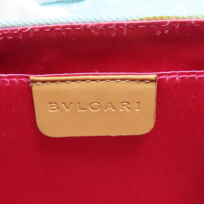 Bvlgari Drum Bag Logomania Handbag Canvas Leather