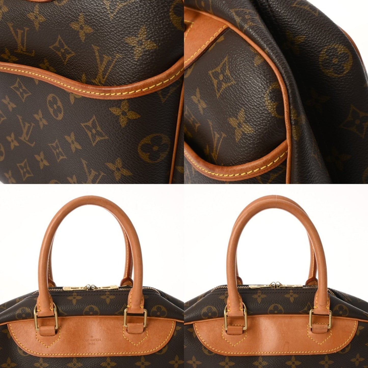 Louis Vuitton Monogram Deauville Brown M47270 Women'S Canvas Handbag
