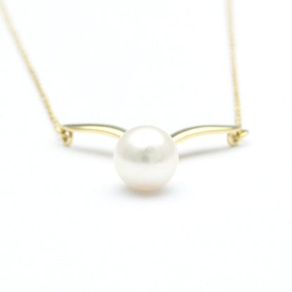Mikimoto Pearl Diamond Necklace Yellow Gold (18K) Diamond