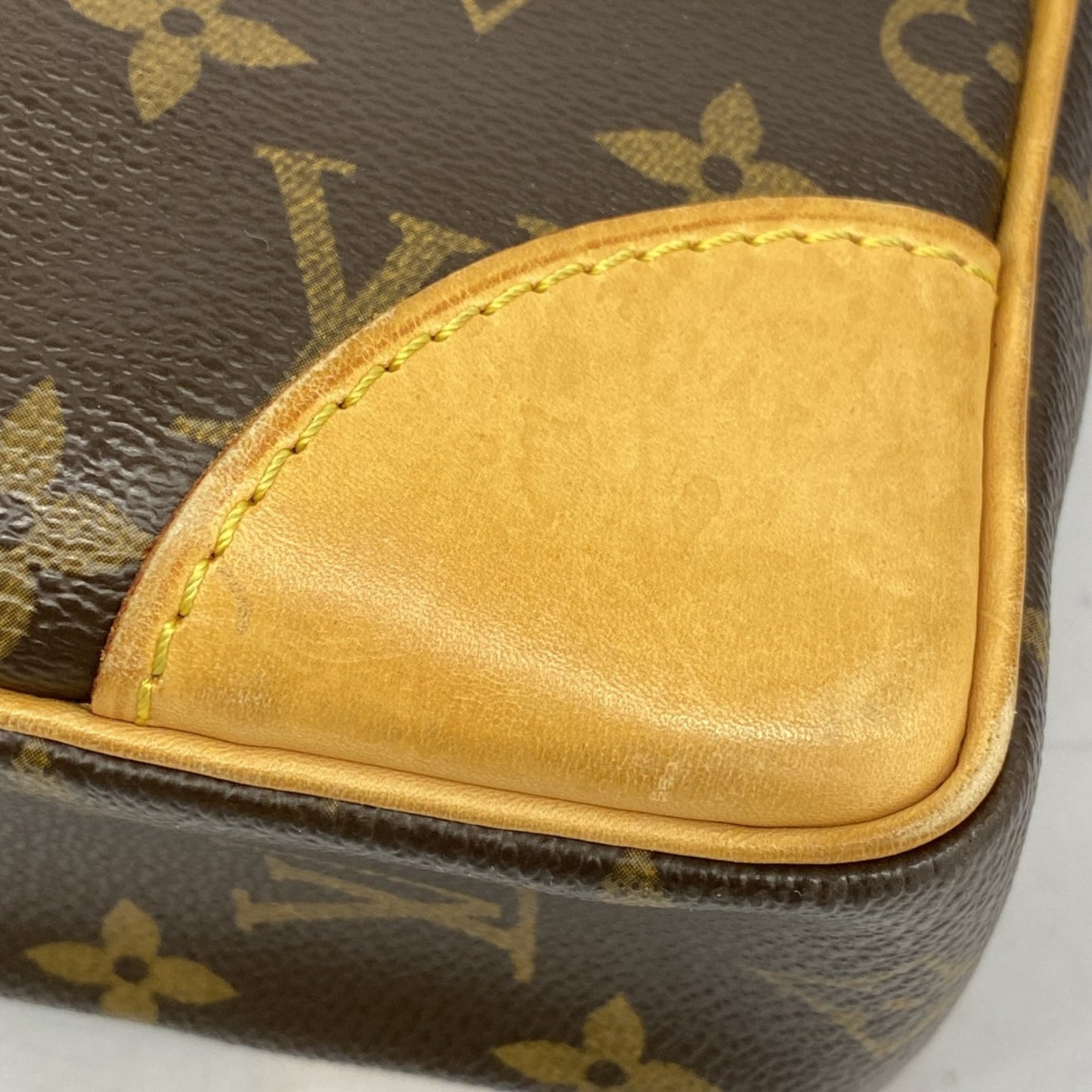 Louis Vuitton Monogram Porte-Document Voyage Bag M53361 Brown