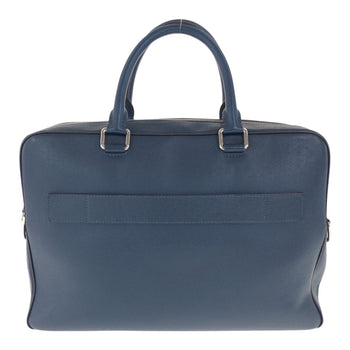 Louis Vuitton Taiga Porte-Document Voyage Mm Blue Leather Briefcase With Silver Hardware