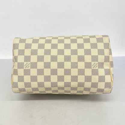 Louis Vuitton Damier Azur Speedy 25 Handbag N41534 White