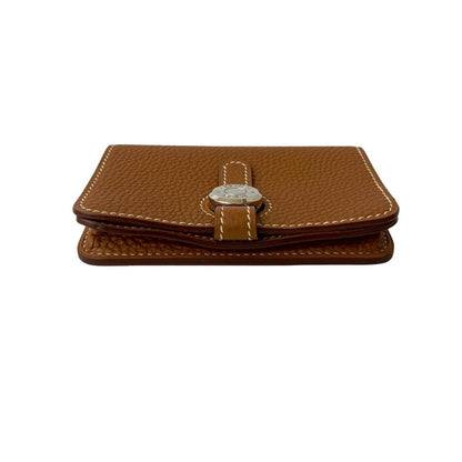 Hermes Dogon Taurillon Clemence Leather Wallet/Coin Purse