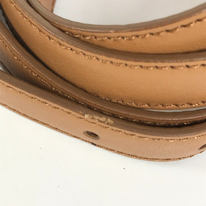 Salvatore Ferragamo Gancini Logo Sofia 2Way Bag Shoulder Crossbody Handbag Straw Leather