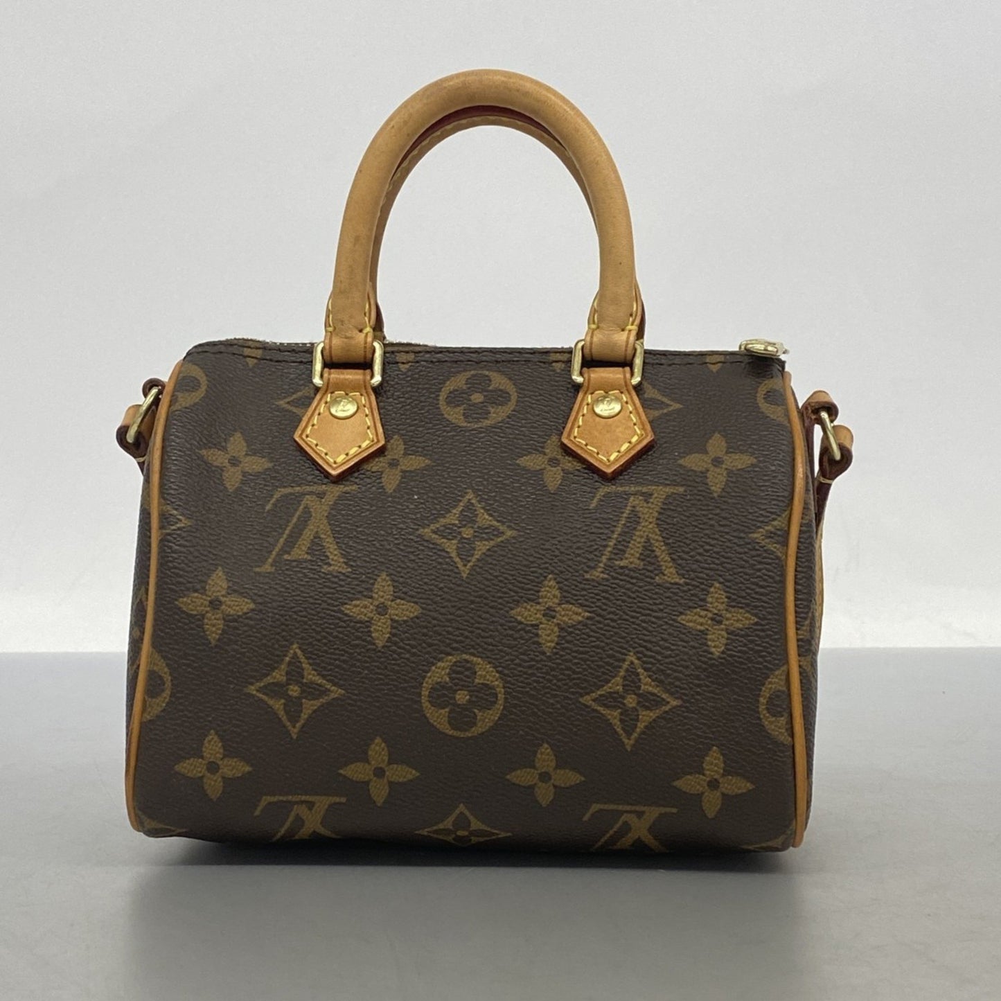 Louis Vuitton Monogram Mini Speedy Handbag M41534 Brown 2-Way Bag