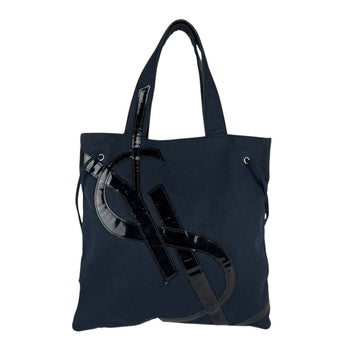 Yves Saint Laurent Kahala Tote Handbag In Canvas And Patent Leather