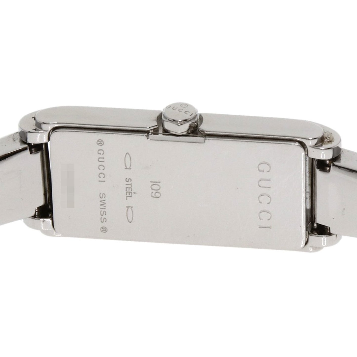 Gucci 109 Square Face 2P Diamond Watch Stainless Steel/Ss