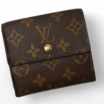 Louis Vuitton Monogram Wallet Louis Vuitton Double Folding Portefeuille Elise M61654