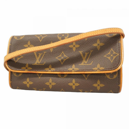 Louis Vuitton Monogram Pochette Twin Pm Shoulder Bag M51854 Brown