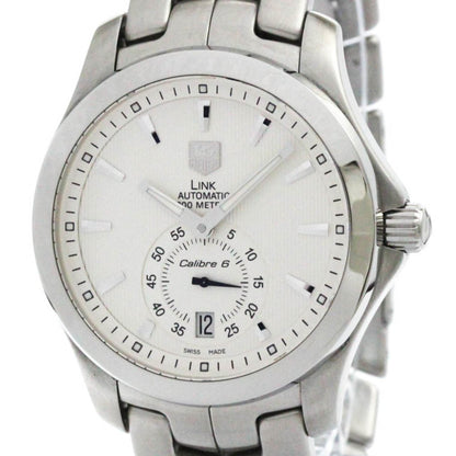 Polished Tag Heuer Link Calibre 6 Steel Automatic