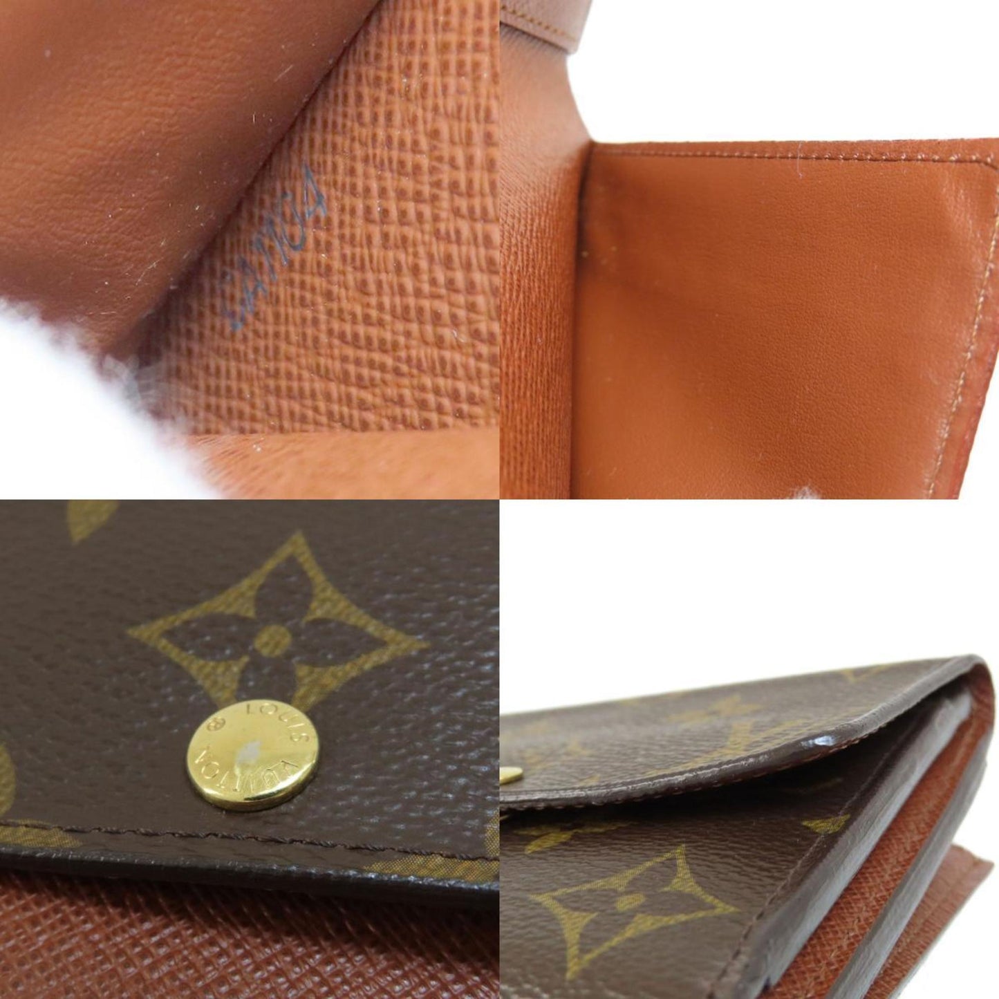 Louis Vuitton M60402 Anais Portefeuille Bi-Fold Wallet Monogram Canvas