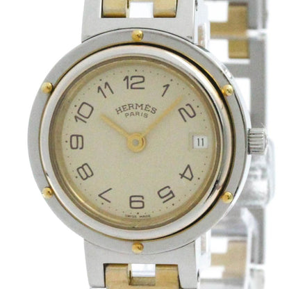 Hermes Clipper Gold Plated Stainless Steel Quartz