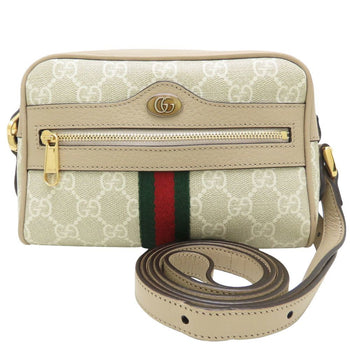 Gucci Ophidia 517350 Shoulder Bag In Gg Supreme Canvas And Leather