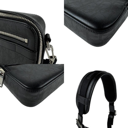 Christian Dior Shoulder Bag Leather Black