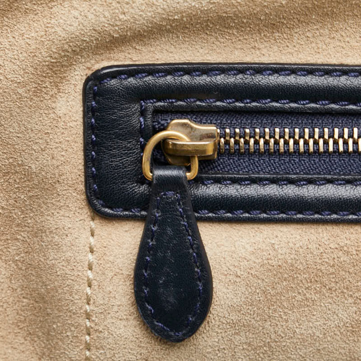 Celine Luggage Mini Shopper Handbag Tote Bag In Beige