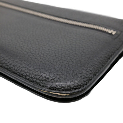 Hermes Dogon Long Wallet Togo Leather Black