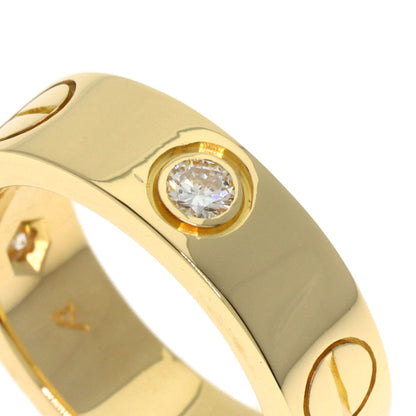 Cartier Love Ring Half Diamond #47 18K Yellow Gold