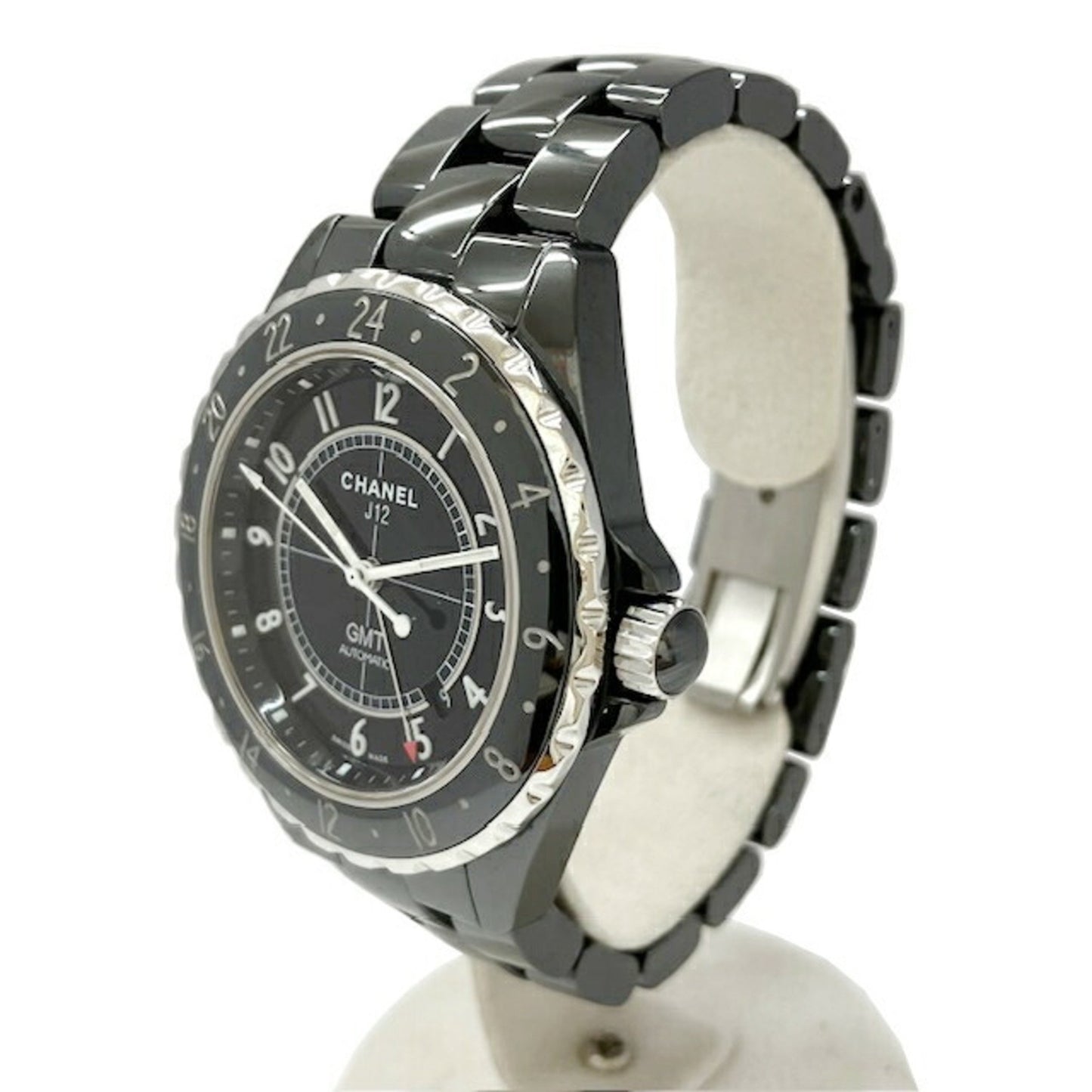 Chanel J12 Gmt H2012 Black Ceramic Automatic Watch