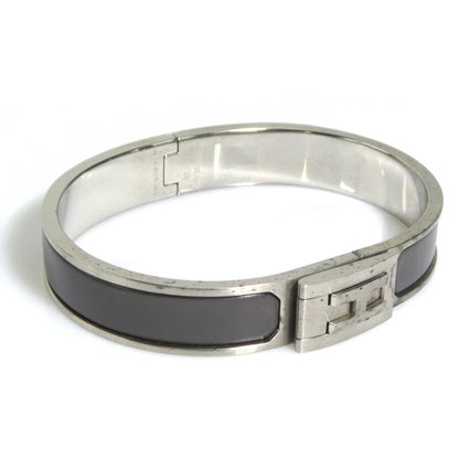 Hermes Hermes Bangle Bracelet Metal Matte Silver Grey